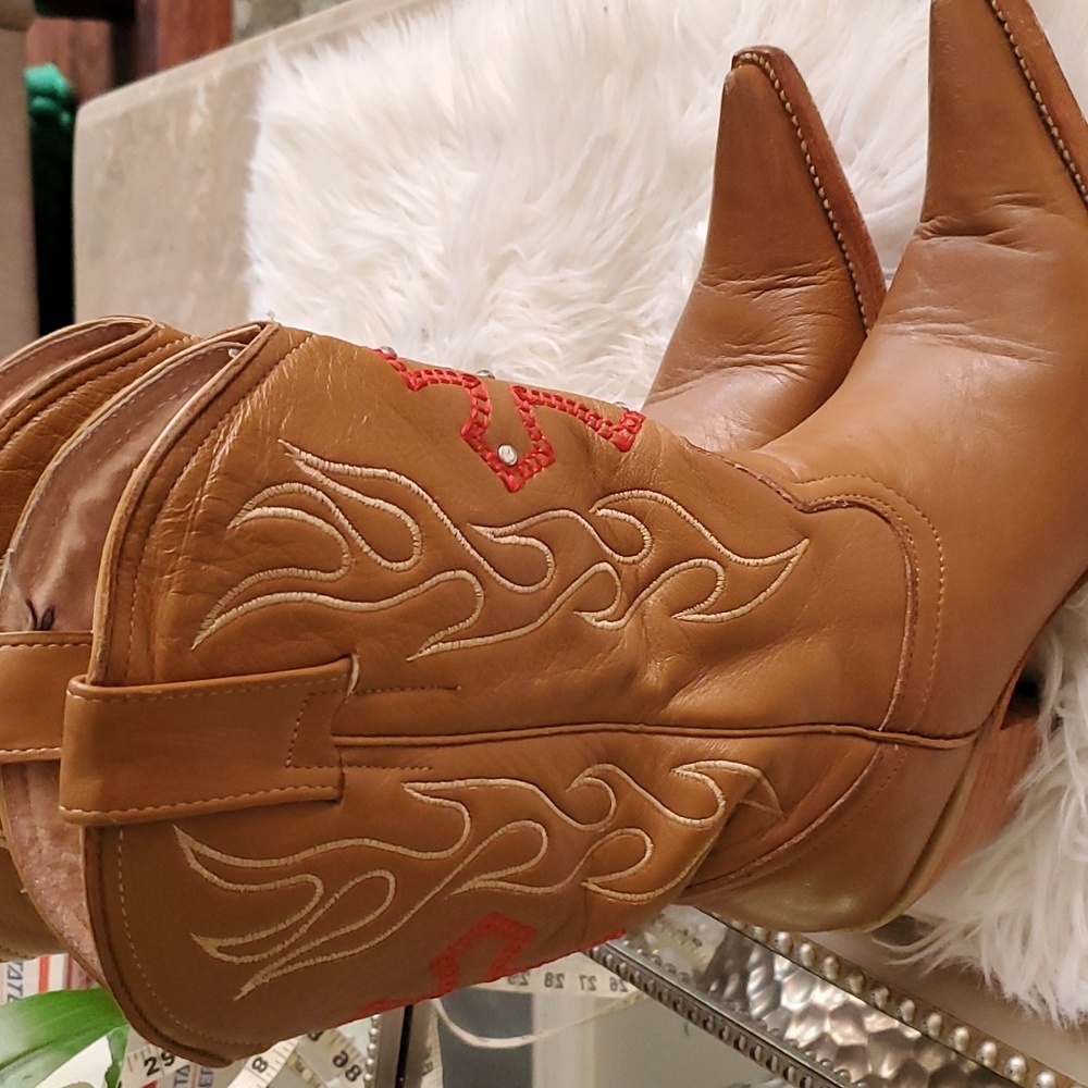Jar women's brown cowboy Western boots size 7.5 - Picture 16 of 16